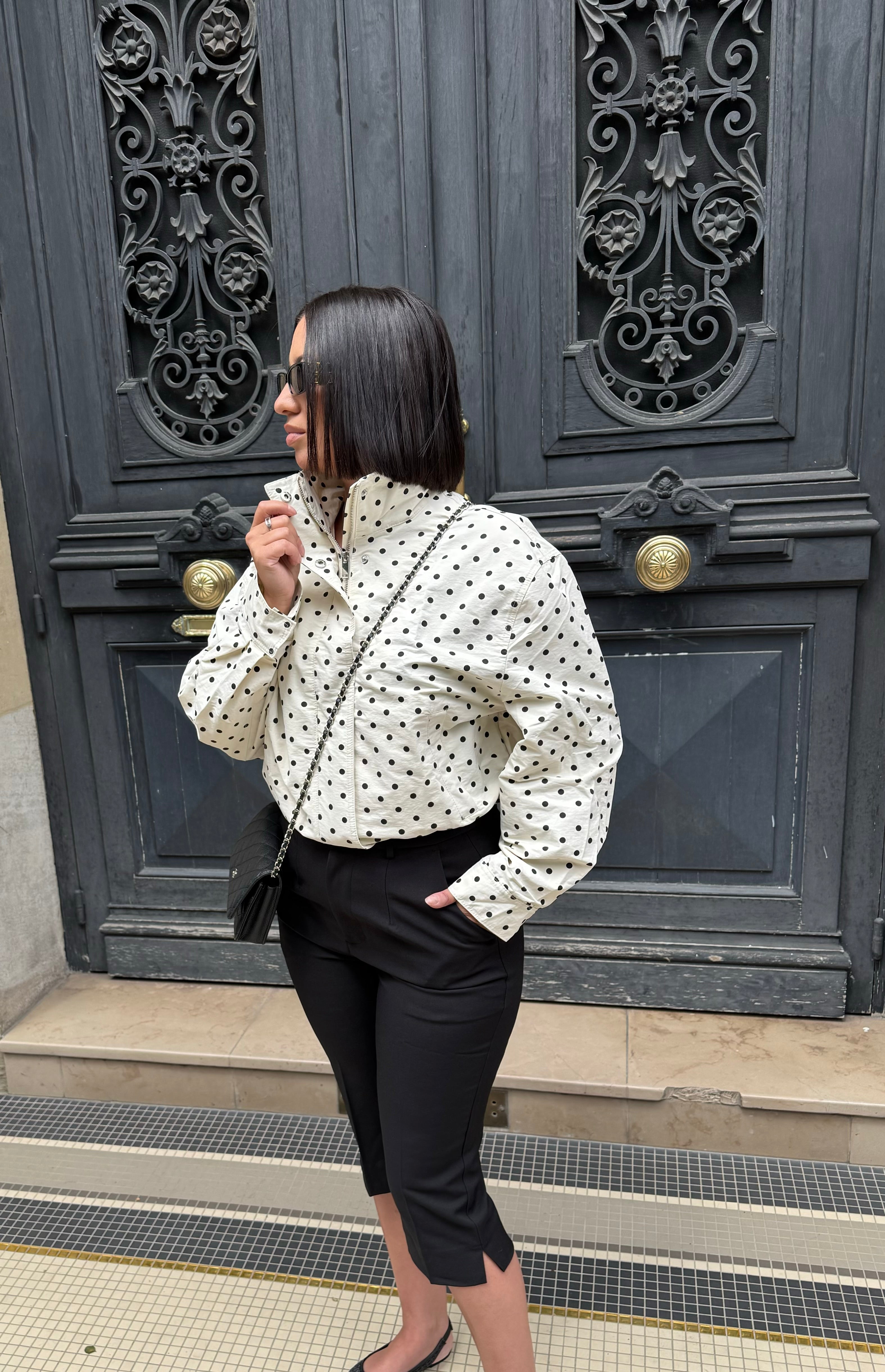 Veste à pois