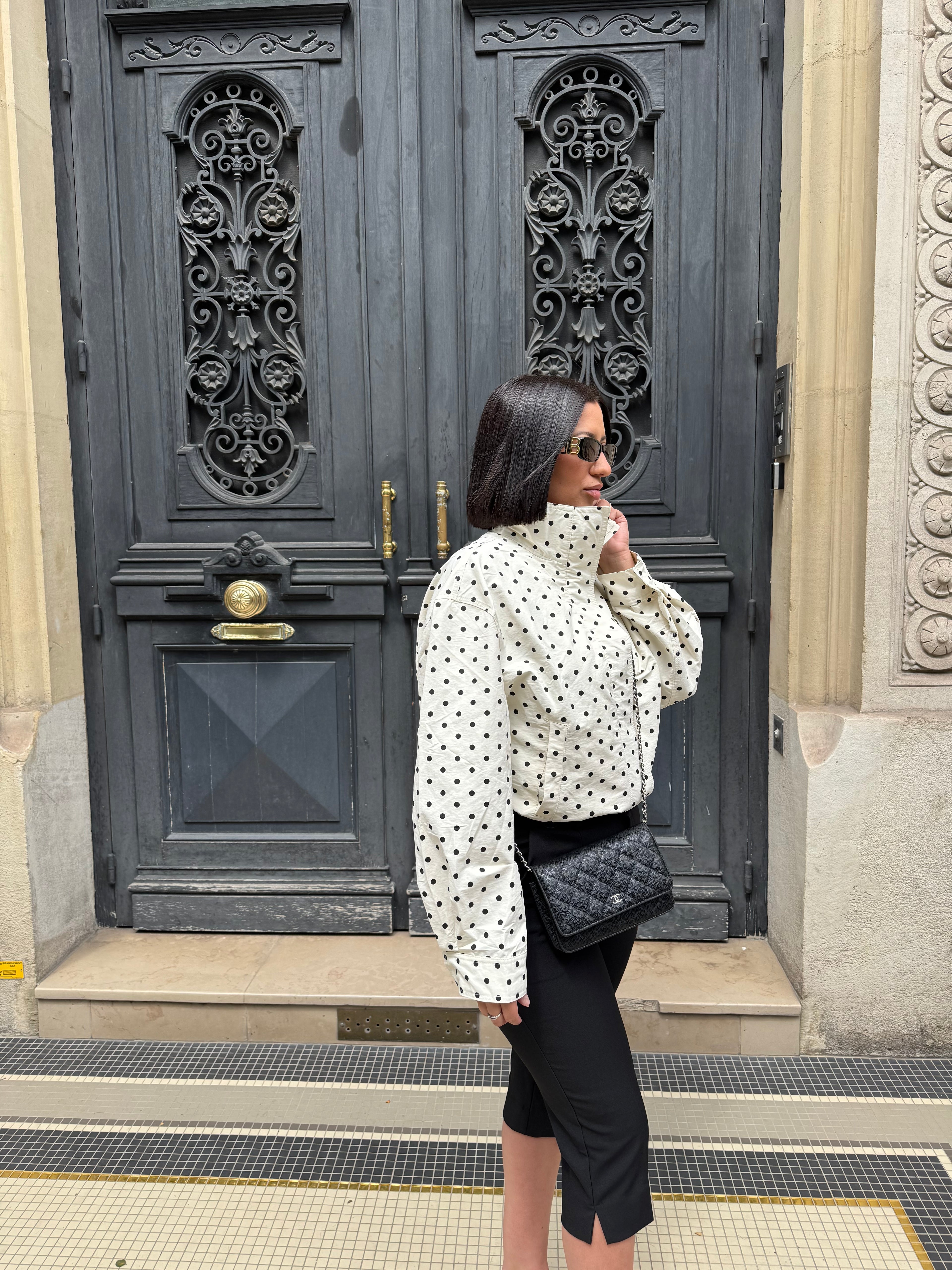 Veste à pois